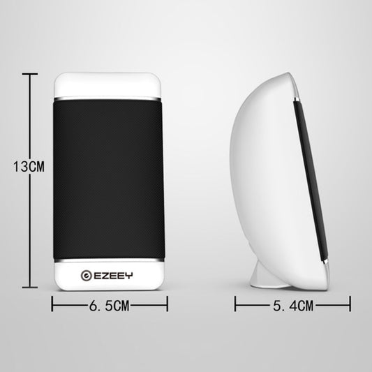 YEEZE S4 Notebook PC Mini Speaker Wired USB 2.0 Portable Speaker, White, Black