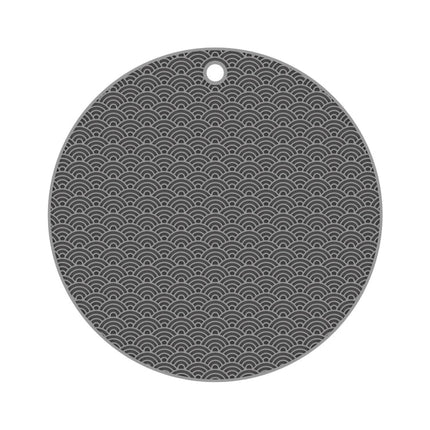 Geometry Kitchen Silicone Pot Holder Heat Insulation Pad Round(Black), Square(Gray), Round(Gray), Square(Black), Round(Black)