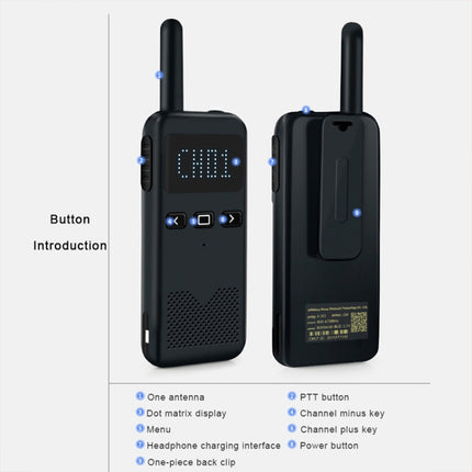 KSUN X-30 M2 Outdoor Handheld Mini Walkie Talkie Color Random Delivery