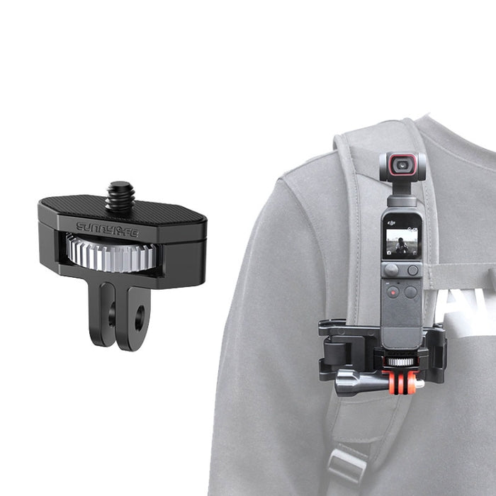 Sunnylife 1/4 inch Metal Adjustable Adapter For DJI Pocket 2 / FIMI PALM 2 / Insta360 One X-2