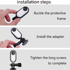 Sunnylife IST-Q9439 for Insta360 GO Mount Bracket Stabilizer, Camera Frame Adapter, Bicycle Clip, Backpack Clip, Extend Rod, Tripod