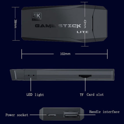 M8 Wireless HDMI Arcade Game Home TV Mini Game Machine with 2 x GamePads, M8  32G (Wireless), M8  64G (Wireless)