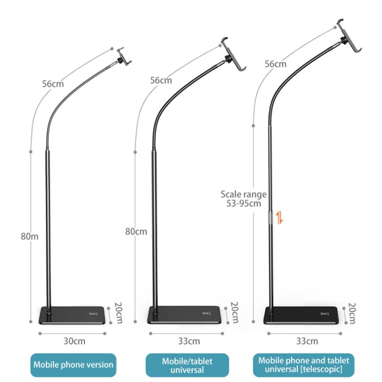 SSKY L6 Bedside Sofa Live Landing Phone Tablet Computer Bracket, Style:, L6 Base Heavy Telescopic Version (White), L6 Phone Version (White), L6 Phone Version (Black), L6 Base Heavy Version (White), L6 Base Heavy Version (Black)