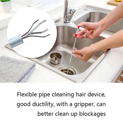 Kitchen Pipe Dredge Hook Sewer Toilet Anti-Blocking Sink Dredge Kit, Style:, 6 PCS/Set-1M, 6 PCS/Set-1.5M, 6 PCS/Set-3, 6 PCS/Set-4