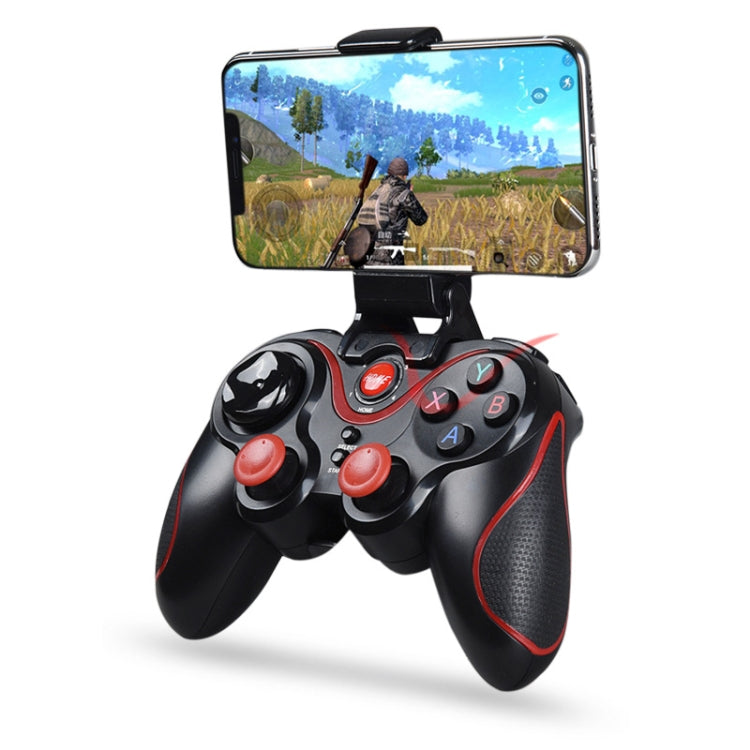 S6 Wireless Bluetooth Game Controller Handle With Bracket & Receiver For Android / IOS / PC, S6 With Bracket & Receiver