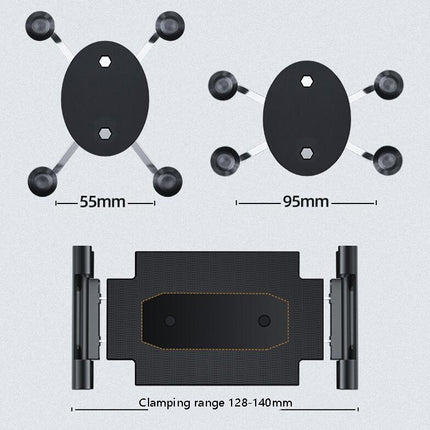 Bus Truck Mobile Phone Bracket Suction Cup Car Mobile Phone Bracket, Folding Flat Back Clip
