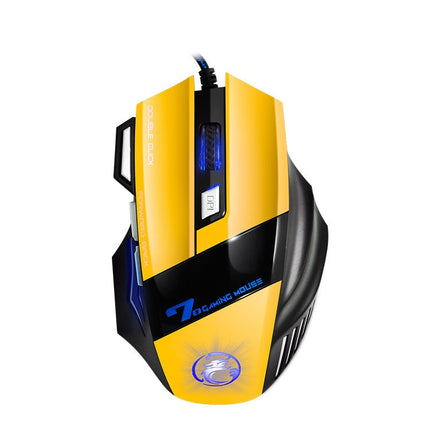 IMICE X7 2400 DPI 7-Key Wired Gaming Mouse with Colorful Breathing Light, Cable Length: 1.8m