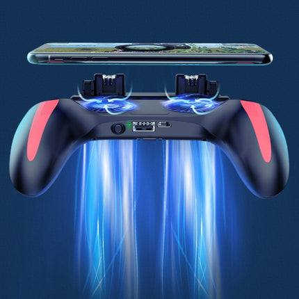 H10 4 in 1 Dual Fan Cooling Gamepad Game  Auxiliary Button Grip with Stand & Power Bank Function, Plug-in, 2500 mAh, 5000 mAh