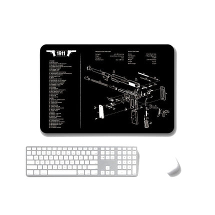 2 PCS Heat Transfer Non-Slip Single-Sided Office Gaming Mouse Pad, 2mm, 3mm