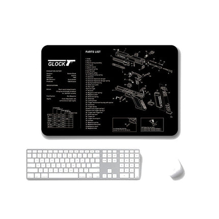 2 PCS Heat Transfer Non-Slip Single-Sided Office Gaming Mouse Pad, 2mm, 3mm