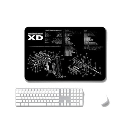 2 PCS Heat Transfer Non-Slip Single-Sided Office Gaming Mouse Pad, 2mm, 3mm
