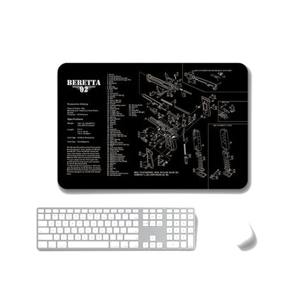 2 PCS Heat Transfer Non-Slip Single-Sided Office Gaming Mouse Pad, 2mm, 3mm