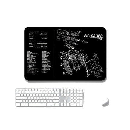 2 PCS Heat Transfer Non-Slip Single-Sided Office Gaming Mouse Pad, 2mm, 3mm