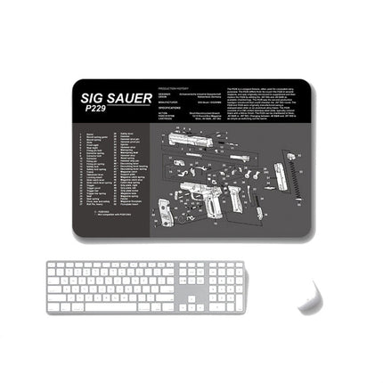 2 PCS Heat Transfer Non-Slip Single-Sided Office Gaming Mouse Pad, 2mm, 3mm