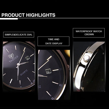 YAZOLE 308 Luminous Quartz Watch Men Watch