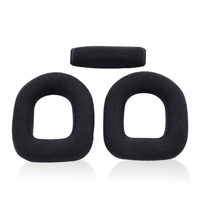 2 PCS Gaming Headset Sponge Protective Case, Flannel Earmuffs for Logitech A10, Head Beam for Logitech A10, Flannel Earmuffs for Logitech A40, Flannel Earmuffs for Logitech A50, Flannel Head Beam  for Logitech A50                                       ...