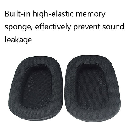 2 PCS D0005 Headphone Sponge Cover Headphone Earmuffs Head For Logitech G633 / G933 / G933S, Colour: Net Cloth, Net Cloth, Protein Skin