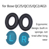 2 PCS Headset Sponge Cover Earmuffs For Bose QC25 / QC15 / QC2 / QC35 / AE2i, Lambskin