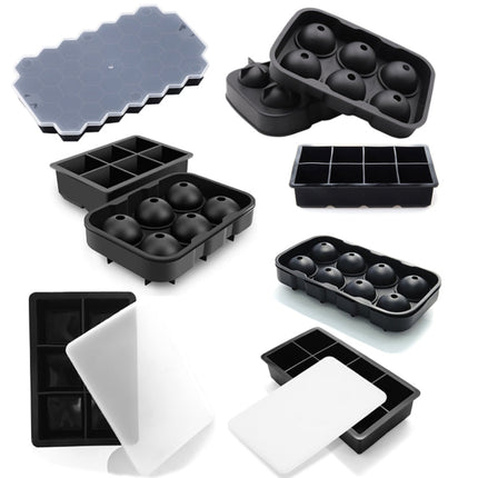 Bar Whiskey Silicone Ice Tray Mold, 6 Grid Square Cover, 8 Grid Square Cover, 4 Grid Skull, 4 Square Cover, 37 Grid Honeycomb Cover, 13 Grid Honeycomb Cover, 15 Grid Square Cover, Rabbit Funnel