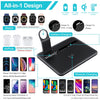 HQ-UD17 4 in 1 Wireless Charger Phone Holder Charging Base for iPhone, iWatch, AirPods and Other Android Phones, HQ-UD17