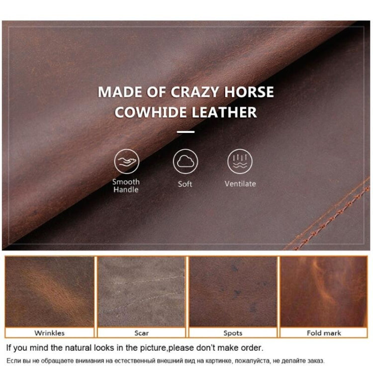 CONTACTS FAMILY CF2002 Retro Crazy Horse Texture Multifunctional Protective Cover  Leather Case for iPad Pro 12.9 2020 / 2021 / 2018