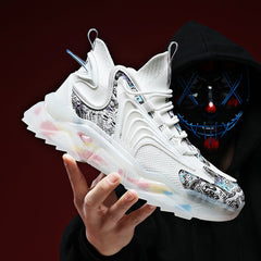 1927A Summer Hollow Flying Knit Breathable Sports Shoes Men Casual Shoes