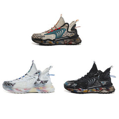 1927A Summer Hollow Flying Knit Breathable Sports Shoes Men Casual Shoes