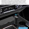 USB Car Bluetooth 5.0 Adapter Receiver FM + AUX Audio Dual Output Stereo Transmitter, K9 Black