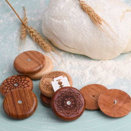 Bread Baguette Round Knife Wooden Double-Sided Bread Trimming Knife With 5 Blades, Beech, Flower Pear Wood, Pattern 1 Flower Pear Wood, Pattern 2 Flower Pear Wood, Pattern 3 Flower Pear Wood, Pattern 4 Flower Pear Wood, Pattern 5 Flower Pear Wood      ...