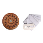 Pattern 3 Flower Pear Wood