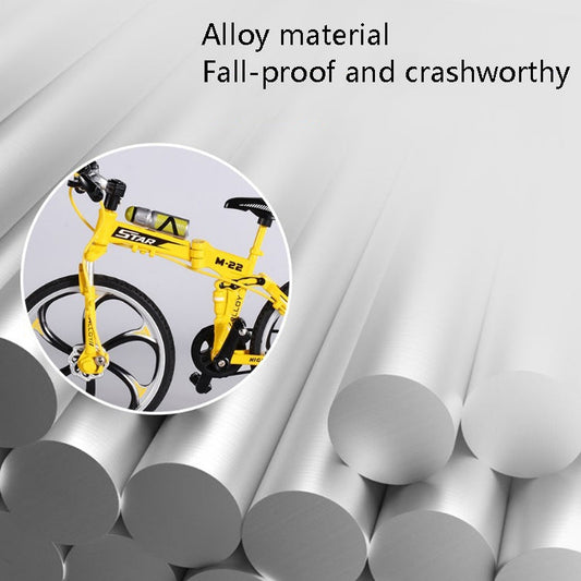 1:8 Scale Simulation Alloy Bicycle Model Mini Bicycle Toy Decoration