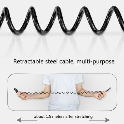 WEST BIKING YP0705063 Bicycle Lock Motorcycle Helmet Lock Anti-Theft Password Cable Lock, WEST BIKING YP0705063