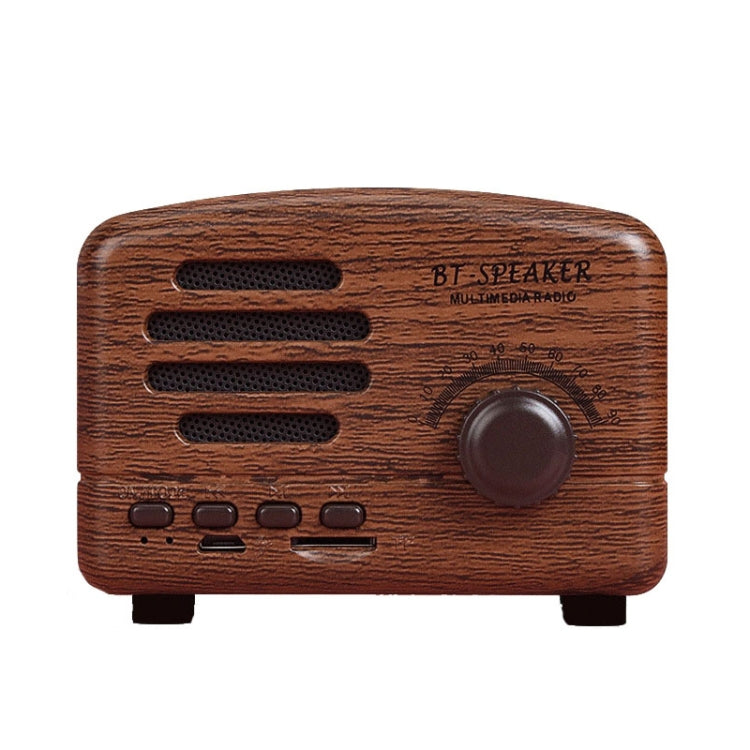 BT01 Retro Bluetooth Wireless Mini Speaker Portable Radio Support TF Card, Pink, Blue, Black, Red, Wood Grain