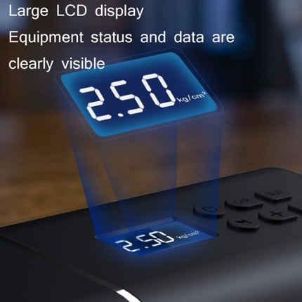 YANTU A31 Car Smart Digital Display Air Pump Electric Portable Tire Pump, Specification：, A31 Wireless Version Black