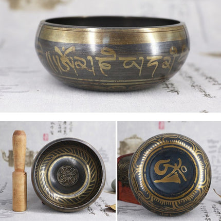 FB02-T8 Buddha Sound Bowl Yoga Meditation Bowl Home Decoration, Random Color And Pattern Delivery, 8cm, 8.5cm, 9.5cm, 10.5cm, 11.5cm, 12.5cm, 14.5cm, 17.5cm