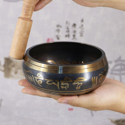 FB02-T8 Buddha Sound Bowl Yoga Meditation Bowl Home Decoration, Random Color And Pattern Delivery, 8cm, 8.5cm, 9.5cm, 10.5cm, 11.5cm, 12.5cm, 14.5cm, 17.5cm
