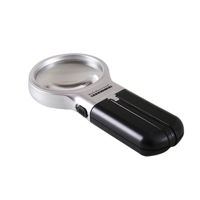 Th7006 Multi-Function Folding Magnifying Mirror With LED Lamp Hold Bracket Two-Purpose Reading Repair Acrylic 3 Times Magnifier, Th7006
