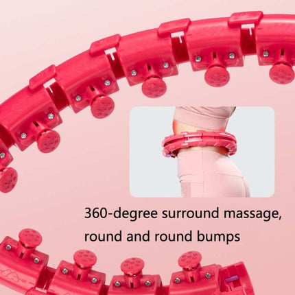 Weighted Fitness Hoop Abdomen Circle, Specification:, 19 Knots (Purple), 19 Knots (Blue), 19 Knots (Pink), 28 Knots (Purple), 28 Knots (Pink), 28 Knots (Blue)