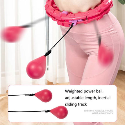 Weighted Fitness Hoop Abdomen Circle, Specification:, 19 Knots (Purple), 19 Knots (Blue), 19 Knots (Pink), 28 Knots (Purple), 28 Knots (Pink), 28 Knots (Blue)
