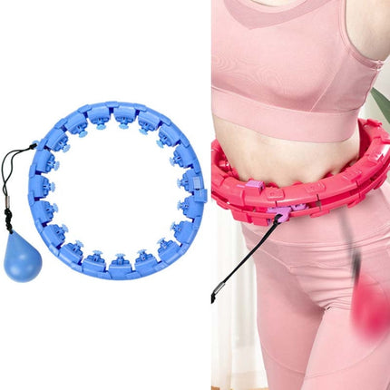 Weighted Fitness Hoop Abdomen Circle, Specification:, 19 Knots (Purple), 19 Knots (Blue), 19 Knots (Pink), 28 Knots (Purple), 28 Knots (Pink), 28 Knots (Blue)