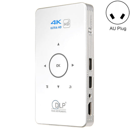 C6 2GB+32GB Android Smart DLP HD Projector Mini Wireless Projector, US Plug (Black), EU Plug (Black), UK Plug (Black), AU Plug (Black), US Plug (White), UK Plug (White), AU Plug (White)
