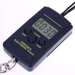 10g Mini Digital Fishing Scale Travel Weighting Steelyard Hanging Electronic Hook Scale Kitchen Weight Tool, Capacity:40kg, 40kg without Backlight, 40kg with Backlight