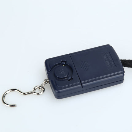 10g Mini Digital Fishing Scale Travel Weighting Steelyard Hanging Electronic Hook Scale Kitchen Weight Tool, Capacity:40kg, 40kg without Backlight, 40kg with Backlight