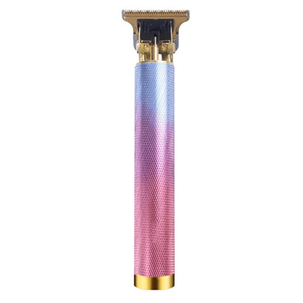 Hollow T-Shaped Steel Head Hair Trimmer USB Charging Carving Electric Hair Clipper, Steel Head (Gradient), Steel Head (Black), Steel Head (Gold), Steel Head (Silver)