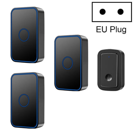 CACAZI  A19 One Button Three Receivers Wireless Music Doorbell without Battery