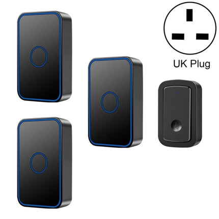 CACAZI  A19 One Button Three Receivers Wireless Music Doorbell without Battery