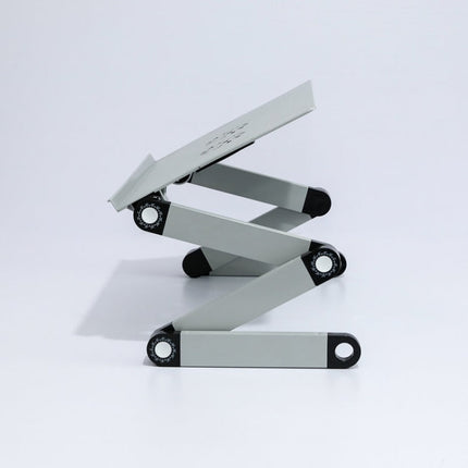 T8 Aluminum Alloy Folding & Lifting Laptop Desk Office Desk Heightening Bracket, with Mouse Board (Black), with Mouse Board (Silver), with Fan & Mouse Board (Black), with Fan & Mouse Board (Silver)