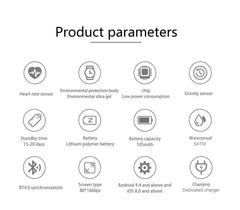 T3 Dual Display Smart Watch For Men IP68 Waterproof Fitness Bracelet 15 Days Standby Business Smartwatch Activity Tracker, Black, Gray, Blue, Orange, Dark Brown