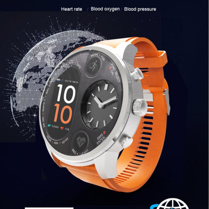 T3 Dual Display Smart Watch For Men IP68 Waterproof Fitness Bracelet 15 Days Standby Business Smartwatch Activity Tracker, Black, Gray, Blue, Orange, Dark Brown