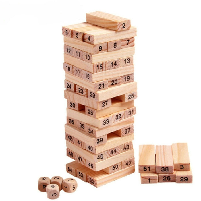 54pcs /Set Childrens Educational Building Block Toys Stacking Game